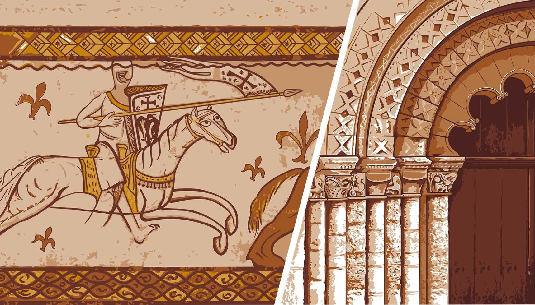 Photo du panneau : art roman